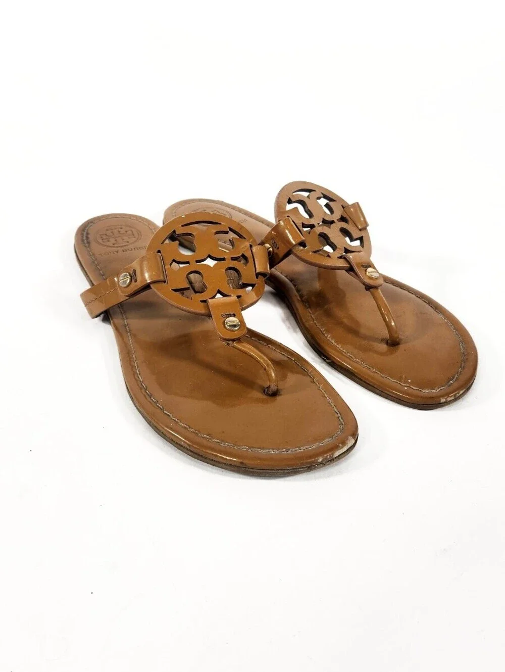 Tory Burch Tan Brown Miller Sandals Size 6.5